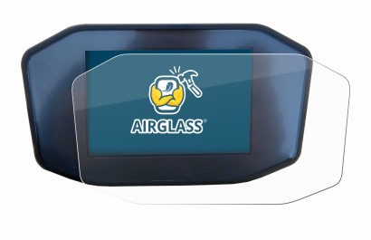 Image de l'appareil KTM 1290 Super Duke R avec une grande variété de protections d'écran.