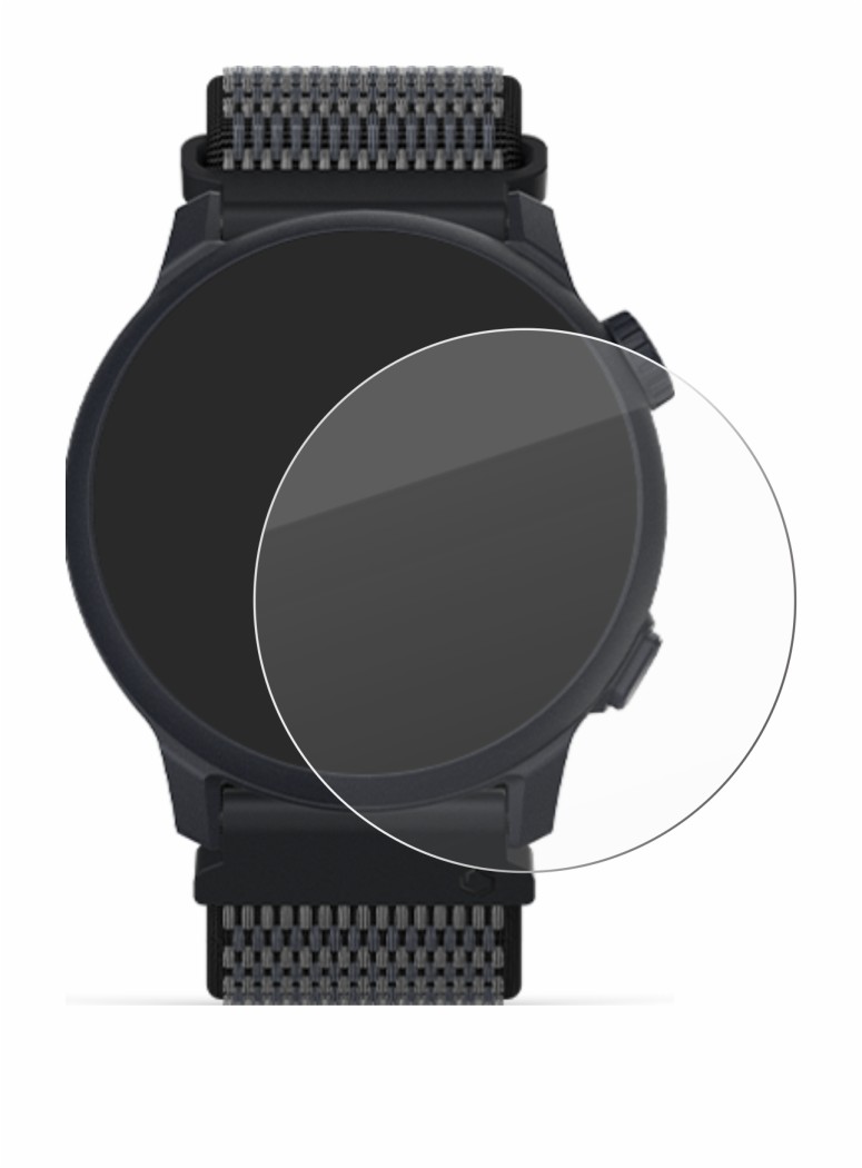 Image de l'appareil Coros Pace 2 avec une grande variété de protections d'écran.