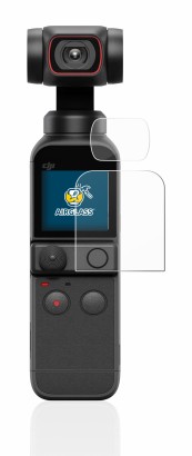 Immagine del dispositivo DJI Osmo Pocket 2 (Display + Lente) con un'ampia varietà di protezioni per lo schermo.