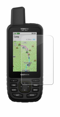 Immagine del dispositivo Garmin GPSMAP 66sr con un'ampia varietà di protezioni per lo schermo.
