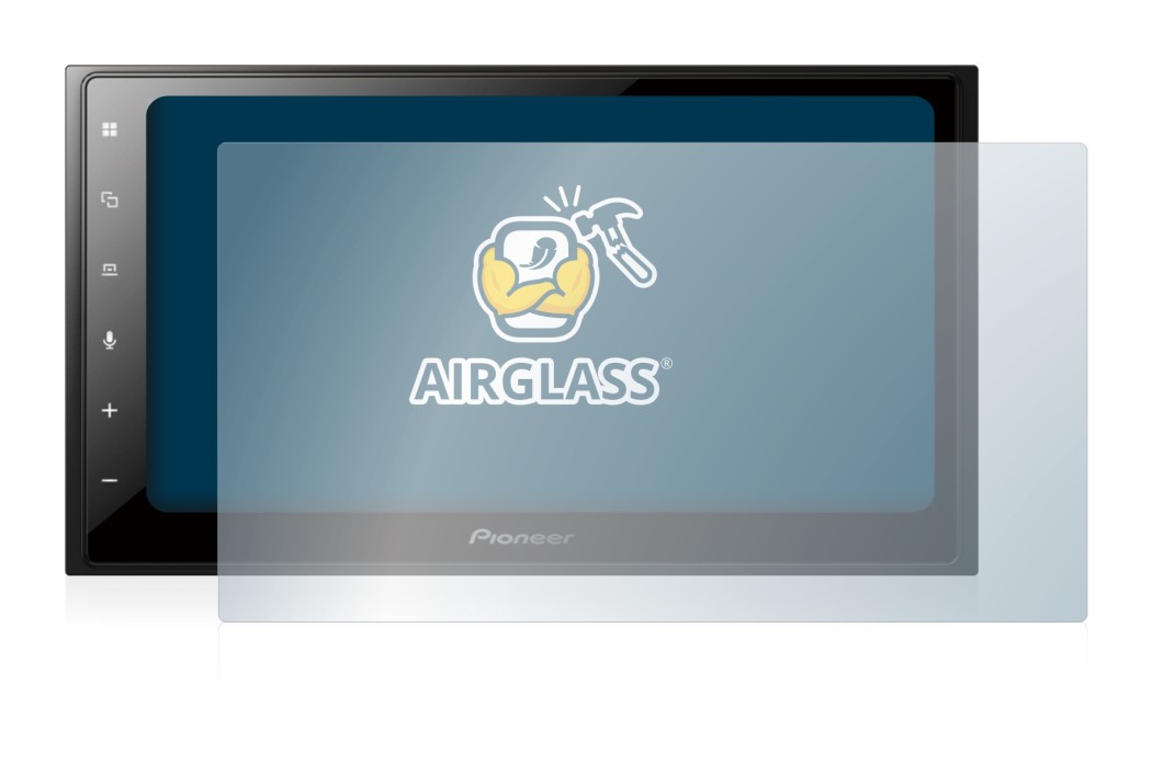 Abbildung des Geräts Pioneer SPH-DA250DAB mit einer Vielzahl des Displayschutzes.