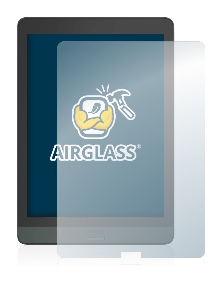 Abbildung des Geräts Boox Nova 3 mit einer Vielzahl des Displayschutzes.