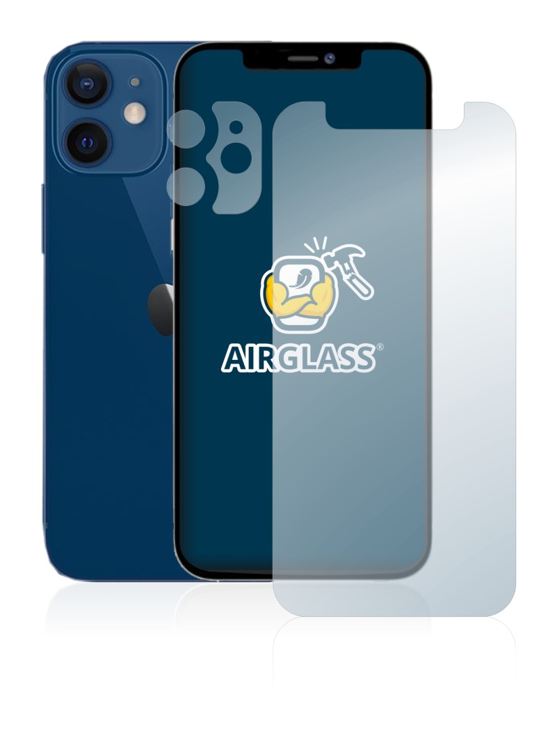 Image of the device Apple iPhone 12 mini (Front+Camera) with a wide variety of screen protectors.