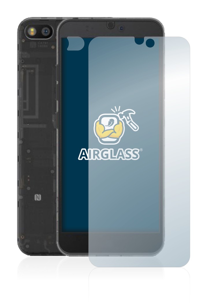 Image of the device Fairphone 3 (Front+Camera) with a wide variety of screen protectors.