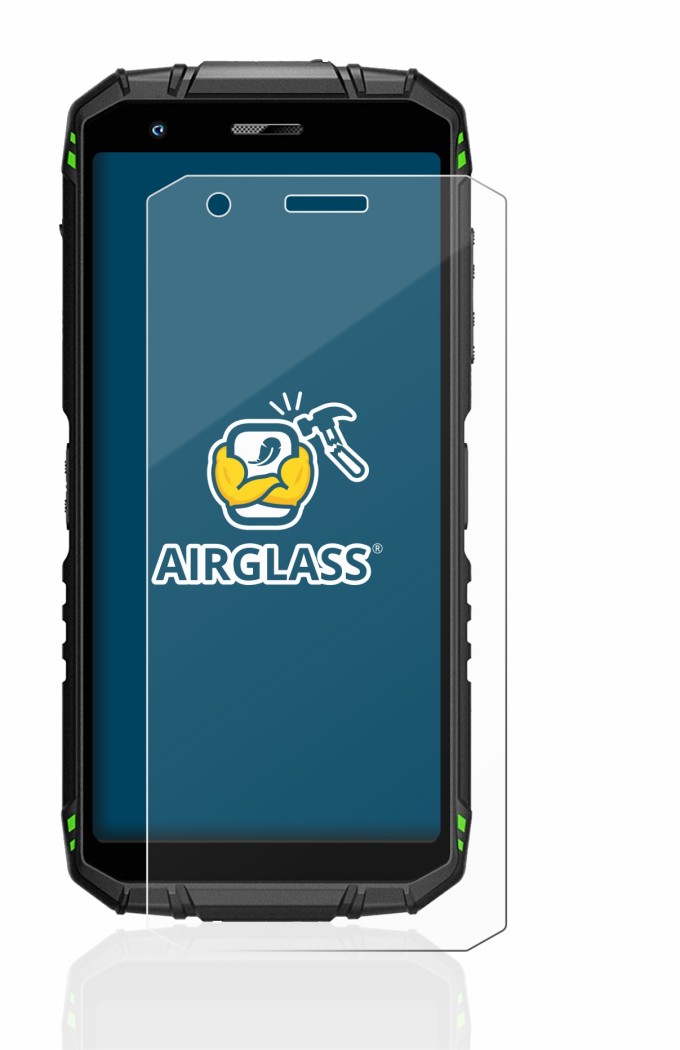 Image of the device Doogee S41 Pro with a wide variety of screen protectors.