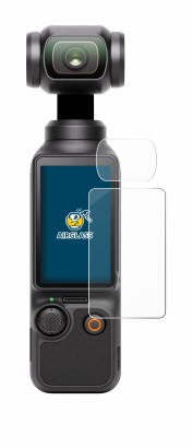 Image of the device DJI Osmo Pocket 3 (Display + Lens) with a wide variety of screen protectors.