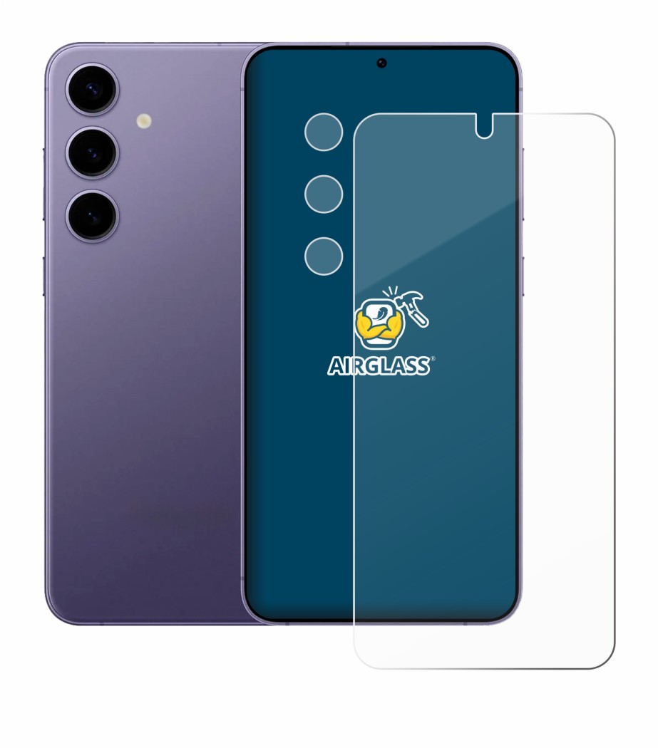 Imagen del dispositivo Samsung Galaxy S24 (Frontal+Cámara) con una amplia variedad de protectores de pantalla.