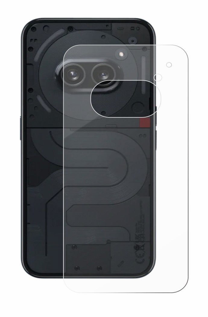 Image of the device Nothing Phone (2a) (Back) with a wide variety of screen protectors.
