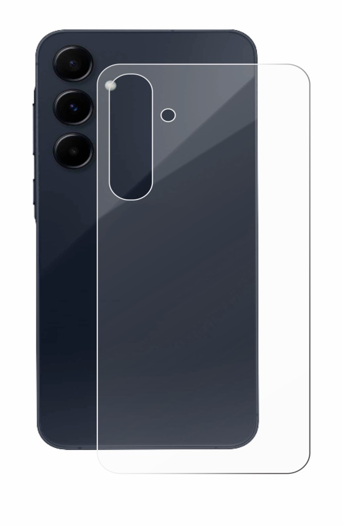 Imagen del dispositivo Samsung Galaxy A55 5G (Trasero) con una amplia variedad de protectores de pantalla.