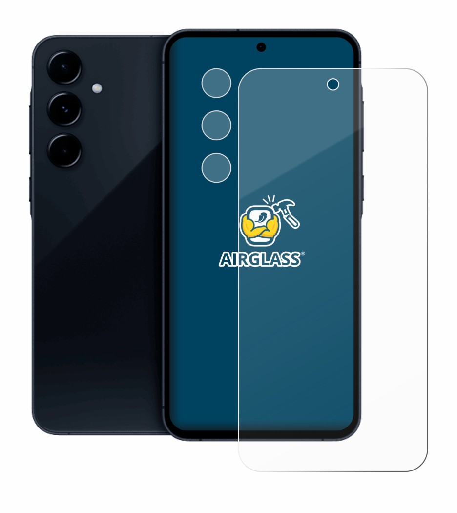 Imagen del dispositivo Samsung Galaxy A35 5G (Frontal+Cámara) con una amplia variedad de protectores de pantalla.