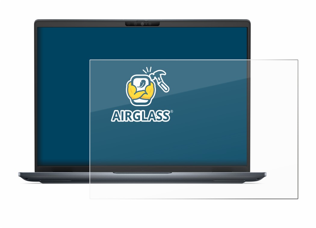 Abbildung des Geräts Dell Latitude 7450 Laptop mit einer Vielzahl des Displayschutzes.