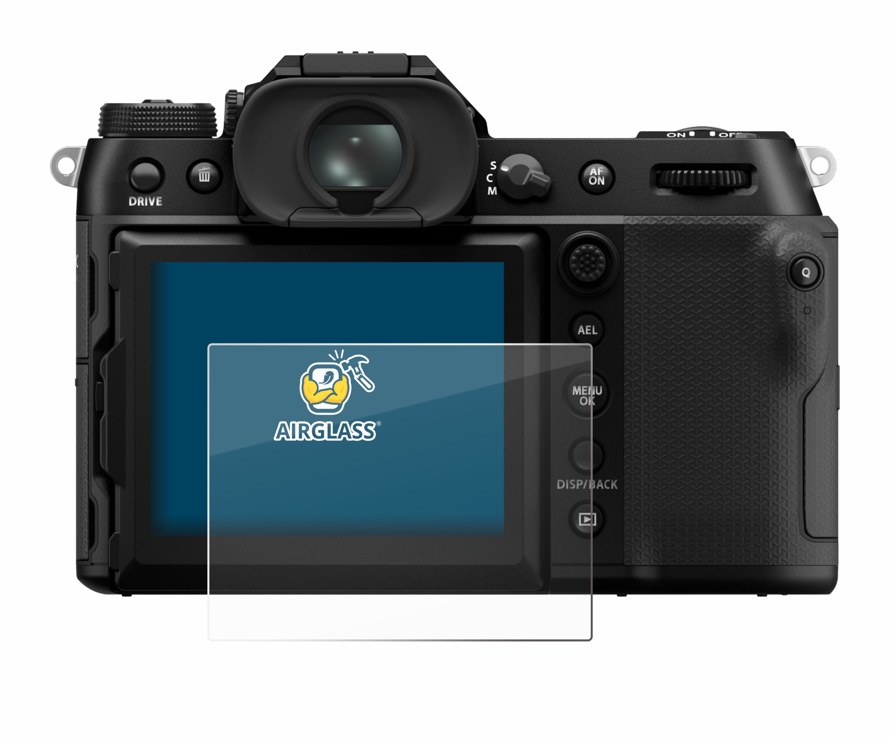 BROTECT AirGlass Schutzglas Für Fujifilm GFX100S II (Schulterdisplay) – 3er Pack, 9H Härte, Anti-Fingerprint, Made In Germany