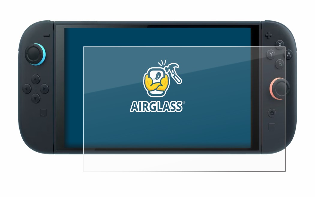 Image de l'appareil Nintendo Switch 2 avec une grande variété de protections d'écran.