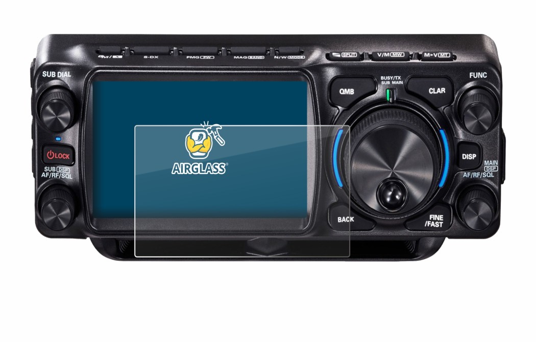Image of the device Yaesu FTX-1 with a wide variety of screen protectors.