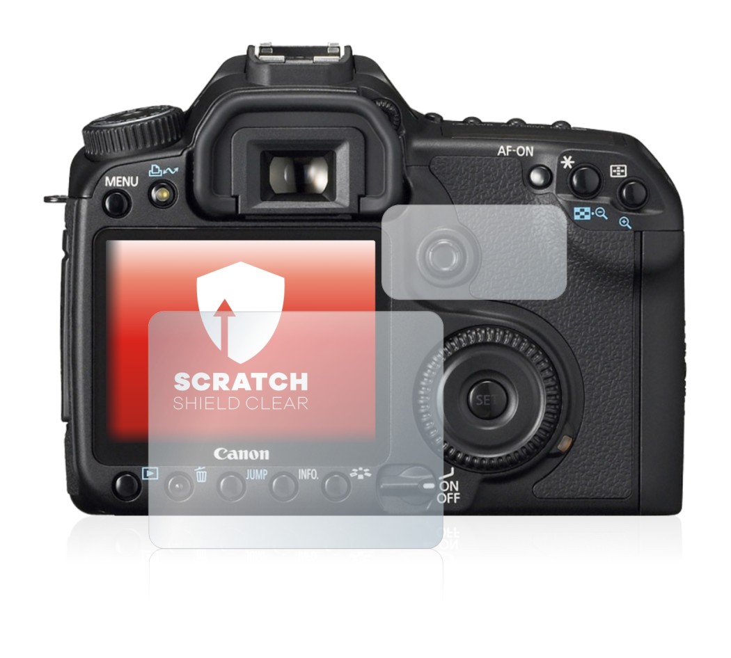 Image de l'appareil Canon EOS 40D avec une grande variété de protections d'écran.