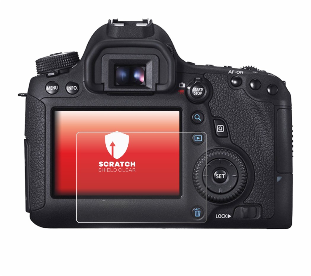 Image de l'appareil Canon EOS 6D avec une grande variété de protections d'écran.