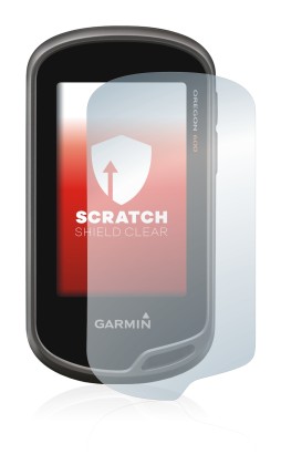 Immagine del dispositivo Garmin Oregon 650 con un'ampia varietà di protezioni per lo schermo.