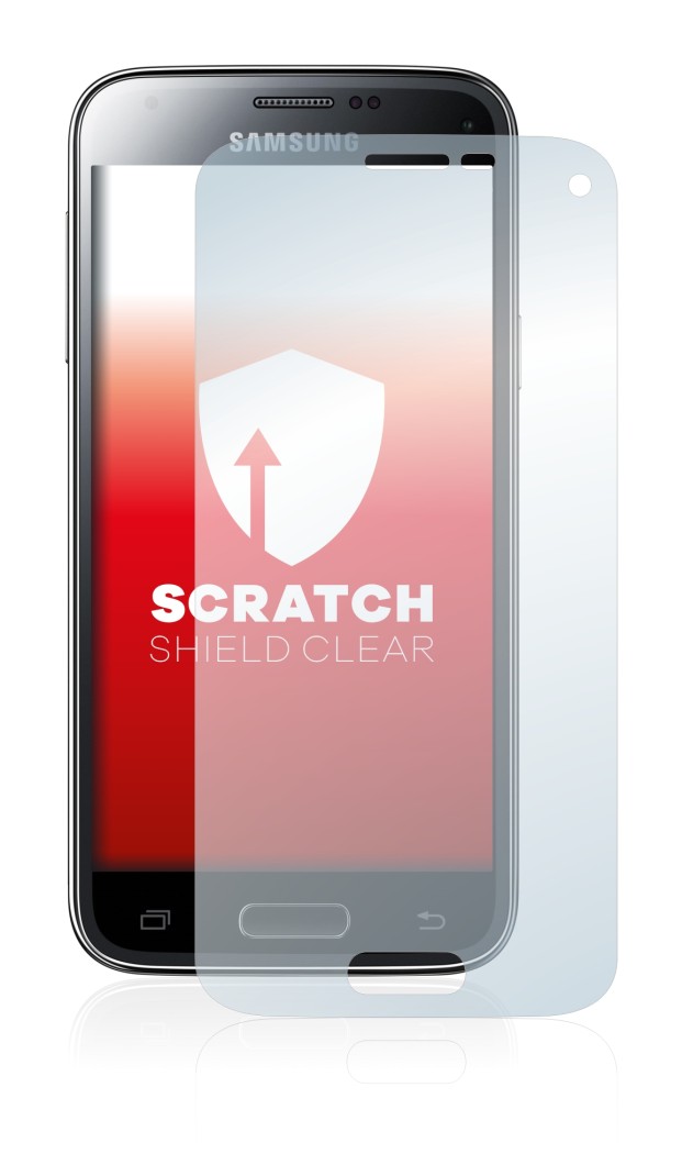 Imagen del dispositivo Samsung Galaxy S5 Mini SM-G800F con una amplia variedad de protectores de pantalla.