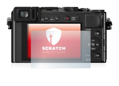 Immagine del dispositivo Panasonic Lumix DMC-LX100 con un'ampia varietà di protezioni per lo schermo.