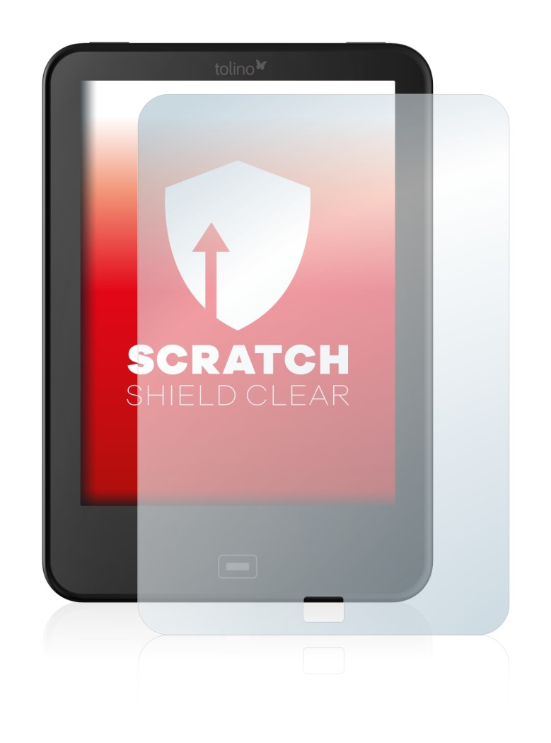 Abbildung des Geräts Tolino Vision 2 mit einer Vielzahl des Displayschutzes.