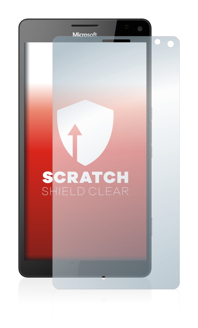 Abbildung des Geräts Microsoft Lumia 950 XL mit einer Vielzahl des Displayschutzes.