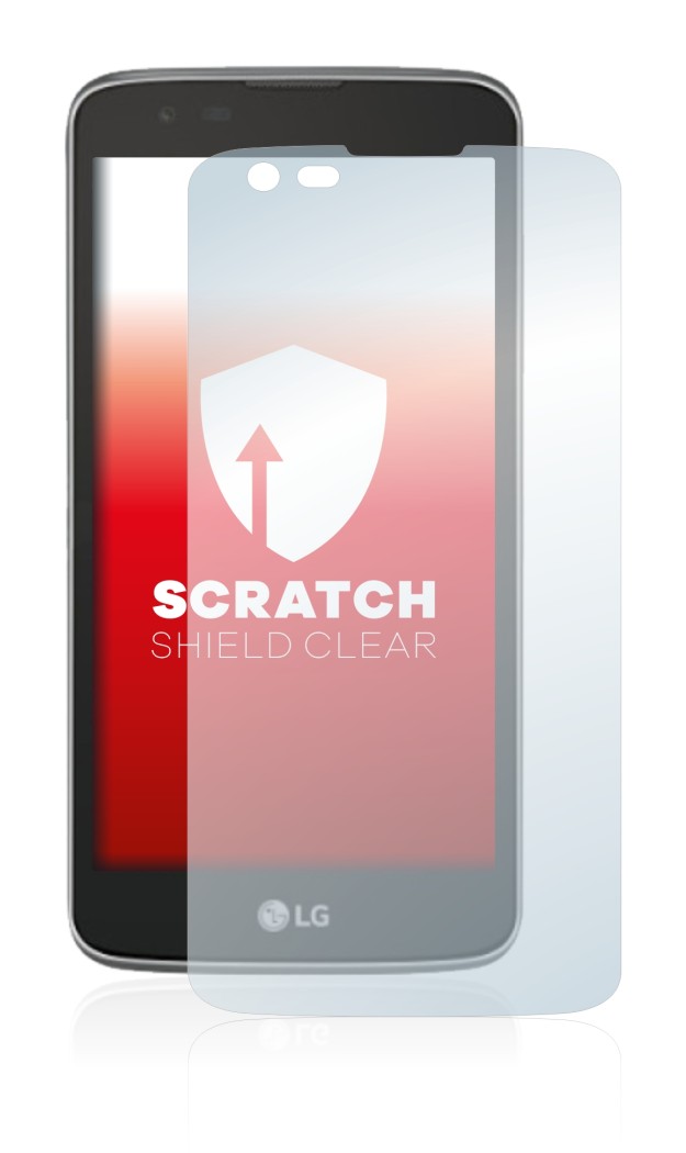 Image of the device LG Tribute 5 with a wide variety of screen protectors.