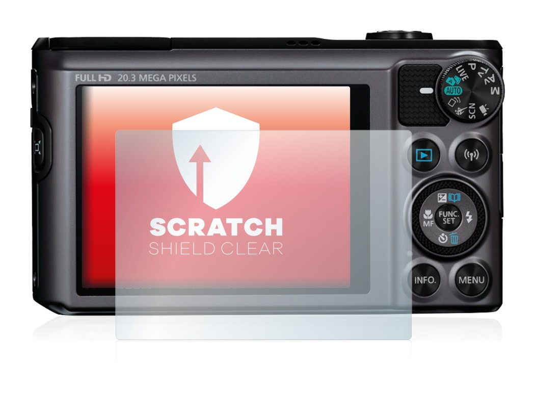 Image of the device Canon PowerShot SX720 HS with a wide variety of screen protectors.