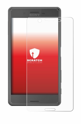 Abbildung des Geräts Sony Xperia X Performance mit einer Vielzahl des Displayschutzes.
