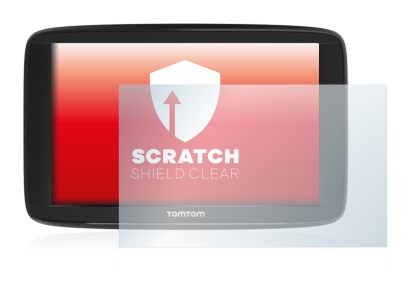 Image de l'appareil TomTom Start 62 avec une grande variété de protections d'écran.