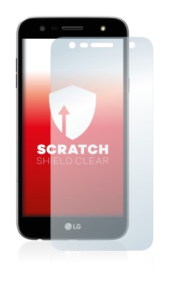 Immagine del dispositivo LG X Power 2 con un'ampia varietà di protezioni per lo schermo.