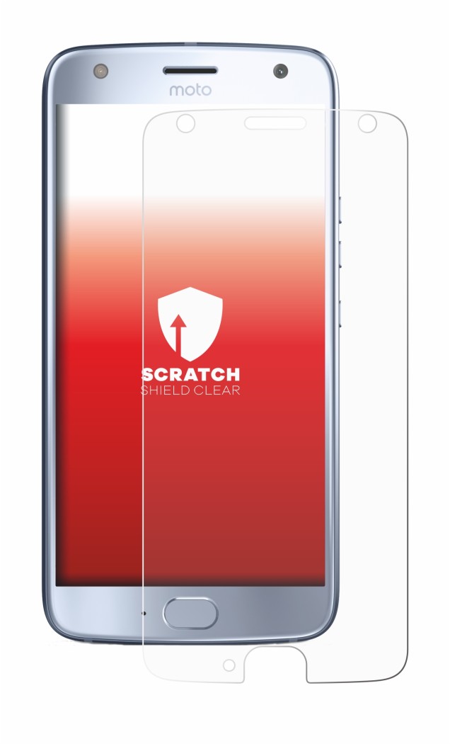 Abbildung des Geräts Motorola Moto X4 mit einer Vielzahl des Displayschutzes.