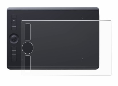 Imagen del dispositivo Wacom Intuos Pro M (2017) con una amplia variedad de protectores de pantalla.