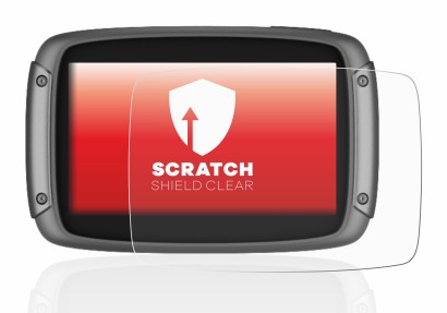 Immagine del dispositivo TomTom Rider 550 con un'ampia varietà di protezioni per lo schermo.