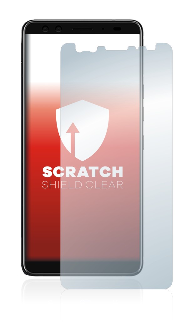 Immagine del dispositivo HTC U12 Plus con un'ampia varietà di protezioni per lo schermo.