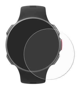 Abbildung des Geräts Polar Vantage V mit einer Vielzahl des Displayschutzes.