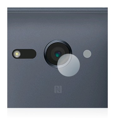 Abbildung des Geräts Sony Xperia XZ2 Compact (NUR Kameraschutz) mit einer Vielzahl des Displayschutzes.