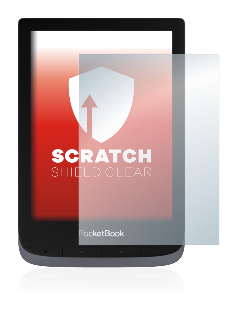 Image of the device PocketBook Touch HD 3 with a wide variety of screen protectors.