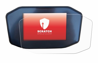 Image de l'appareil KTM 1290 Super Duke R avec une grande variété de protections d'écran.