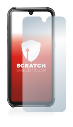 Image of the device Blackview BV9800 Pro with a wide variety of screen protectors.