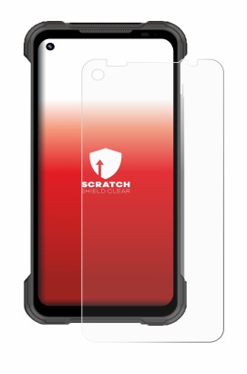 Abbildung des Geräts Doogee S97 Pro mit einer Vielzahl des Displayschutzes.