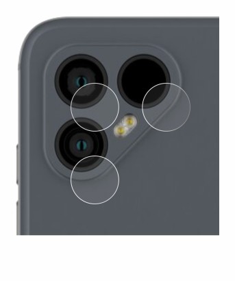 Immagine del dispositivo Fairphone 4 (SOLO Fotocamera) con un'ampia varietà di protezioni per lo schermo.