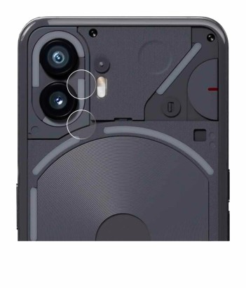 Abbildung des Geräts Nothing Phone (2) (NUR Kameraschutz) mit einer Vielzahl des Displayschutzes.