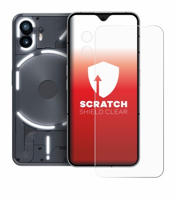 Abbildung des Geräts Nothing Phone (2) (Display+Kamera) mit einer Vielzahl des Displayschutzes.
