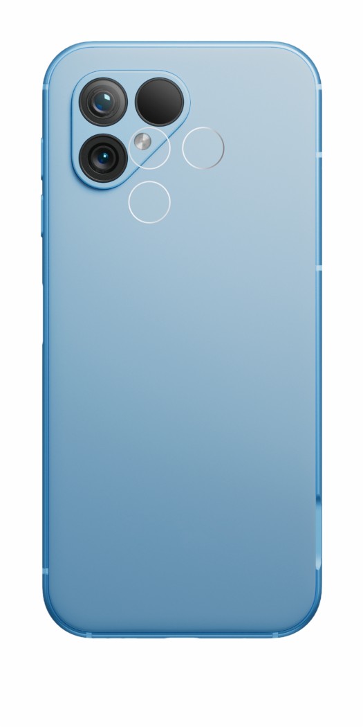 Abbildung des Geräts Fairphone 5 (NUR Kameraschutz) mit einer Vielzahl des Displayschutzes.
