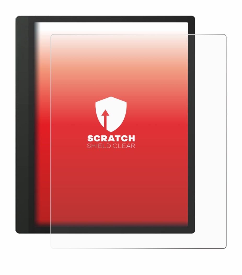 Image de l'appareil Boox Tab Ultra C avec une grande variété de protections d'écran.