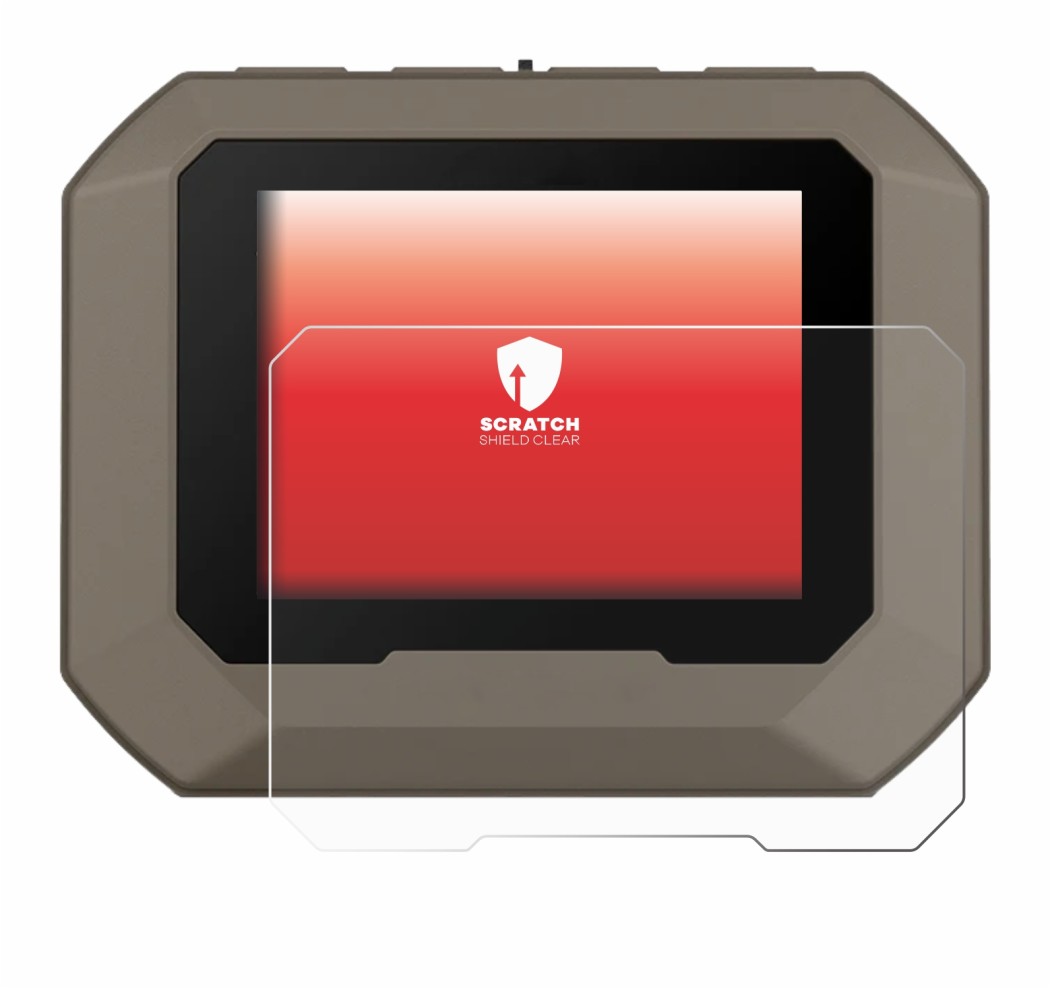 Immagine del dispositivo Garmin Xero C1 Pro con un'ampia varietà di protezioni per lo schermo.