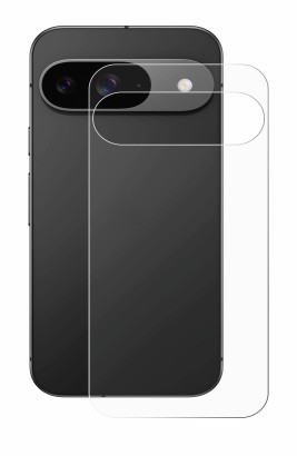 Image of the device Google Pixel 9 (Back) with a wide variety of screen protectors.