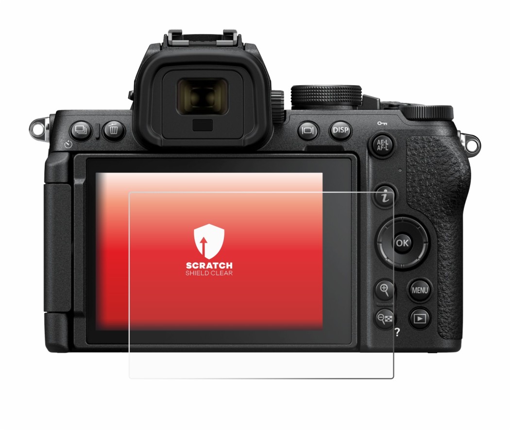 Image of the device Nikon Z50 II with a wide variety of screen protectors.