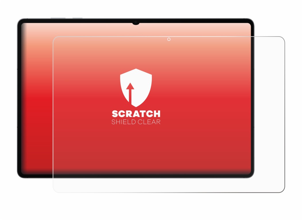 Immagine del dispositivo Samsung Galaxy Tab S11 Ultra con un'ampia varietà di protezioni per lo schermo.