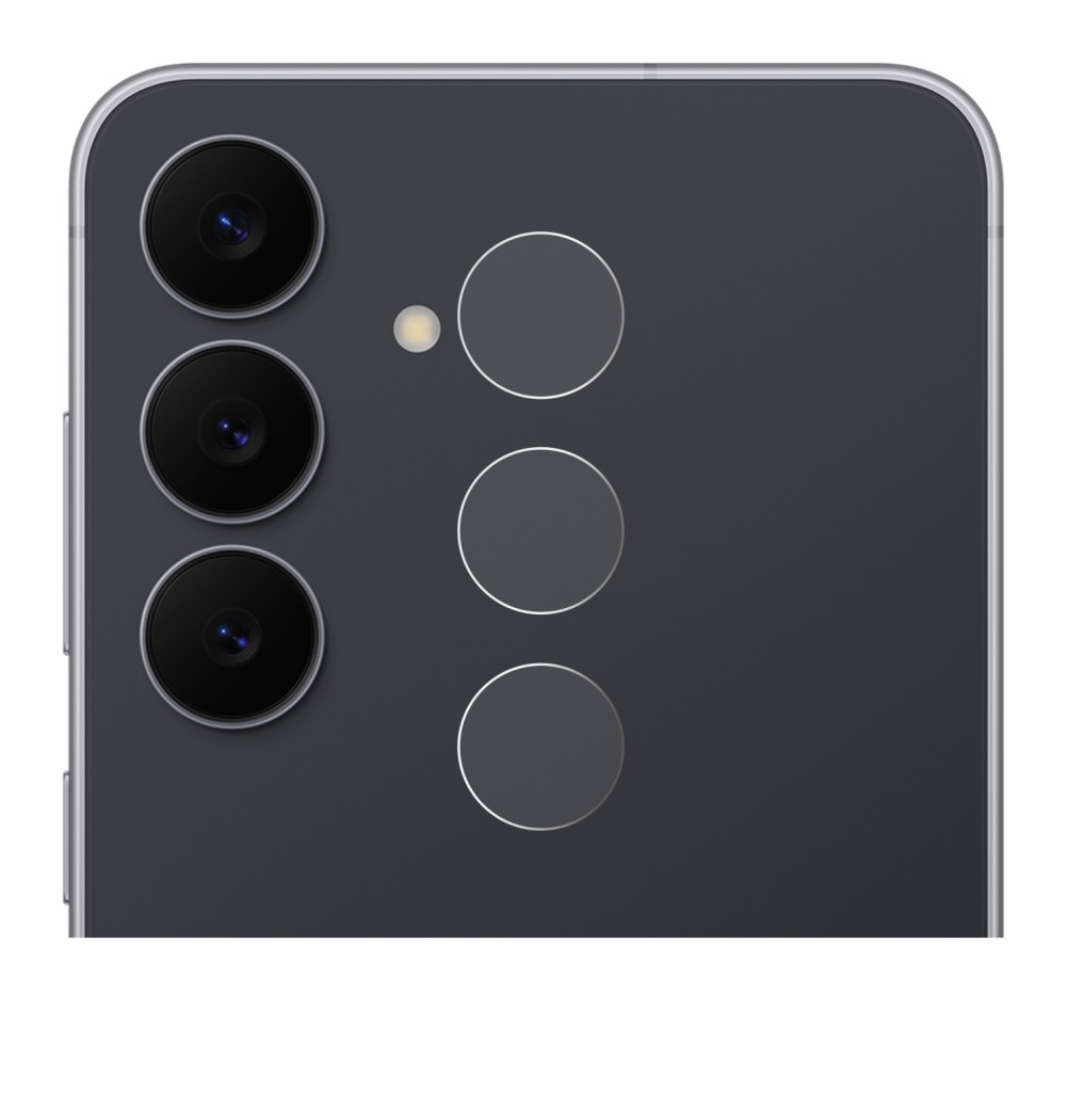 Image of the device Samsung Galaxy S25 FE (ONLY Camera Lens) with a wide variety of screen protectors.